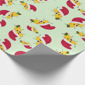 Taco-kerststaartwerkpapier Cadeaupapier (Hoek)