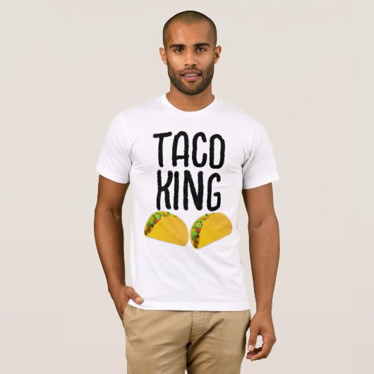 TACO KING MEN'S FUNNY DAD T-SHIRTS (Devant entier)