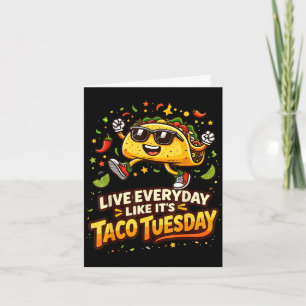 Taco-liefhebber ontwerp cinco de mayo taco voor ma kaart