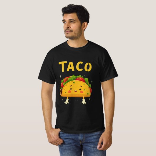 Taco Mannen T-shirt (Voorkant volledig)