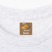 Taco Mardi Design - Petit Étiquette Carré (Apposé)