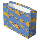 Taco Mardi Design - Sac Cadeau - Grand (Dos Angle)