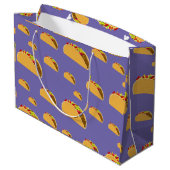 Taco Mardi Design - Sac Cadeau - Grand (Dos Angle)