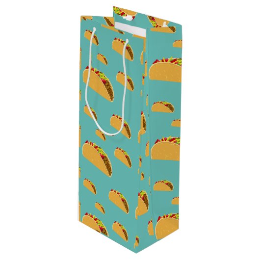 Taco Mardi Design - Sac Cadeau - Vin (Devant Angle)