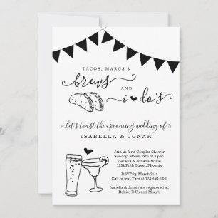 Taco Marg Brew voor ik het Vrijgezellenfeest van p Kaart