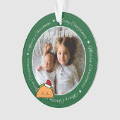 Taco met Santa Hat-kerstmansvlees salsa Ornament (voorkant)