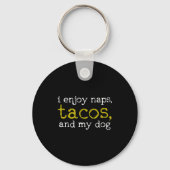 Taco Mexican Foodie Gift Taco Funny Sleutelhanger (Voorkant)