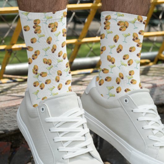Taco Mexican Margarita  Fun Crazy Socks