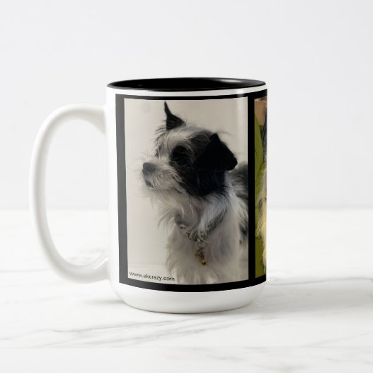 Taco ! ! Mug de café à deux tons 15 oz (Gauche)