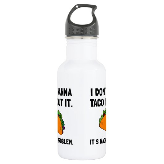 Taco Nacho Problem Waterfles (Voorkant)