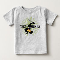 Taco Ninja Design - Baby Fine Jersey T-Shirt