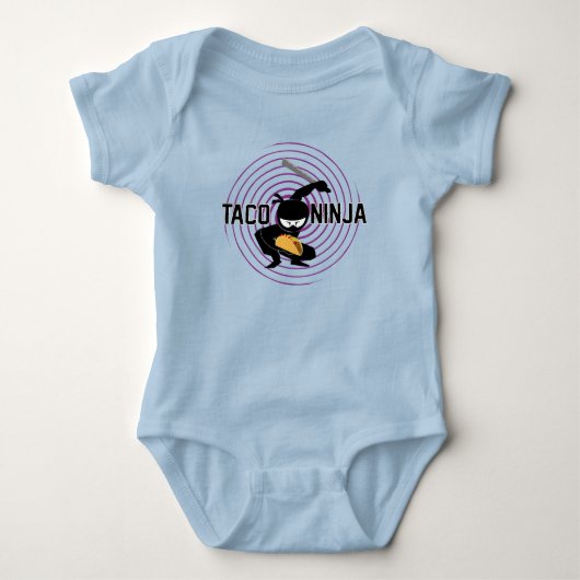 Taco Ninja Design - Baby Jersey Bodysuit (Voorkant)