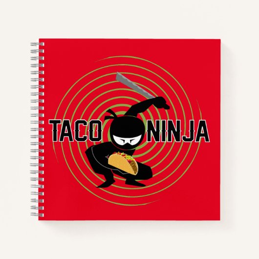 Taco Ninja Design - Carnet Spiral (Devant)