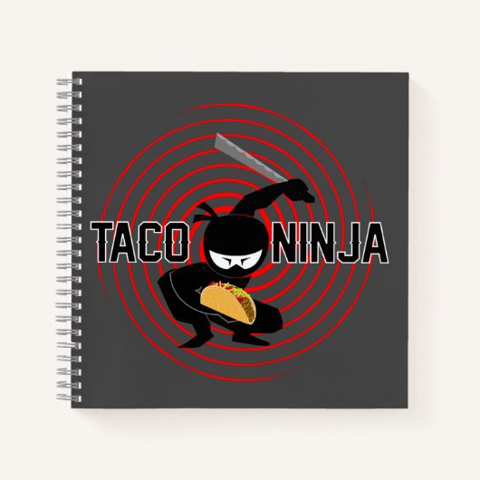 Taco Ninja Design - Carnet Spiral (Devant)