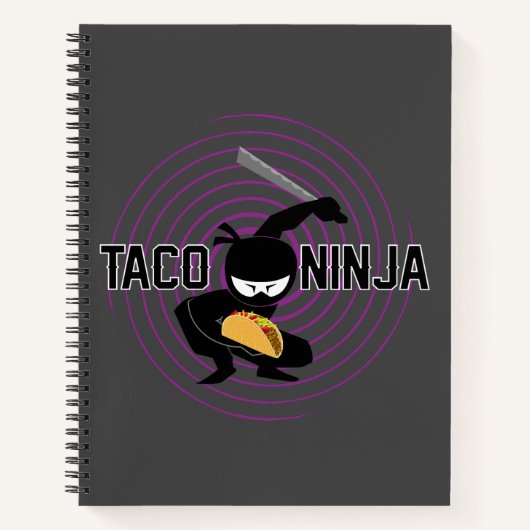 Taco Ninja Design - Carnet Spiral (Devant)