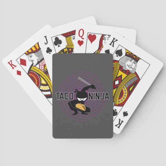 Taco Ninja Design - Cartes De Jeu Classiques (dos)