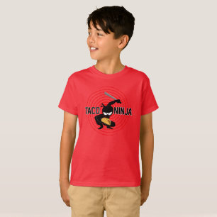 Taco Ninja Design - Kinderen Basic T-Shirt