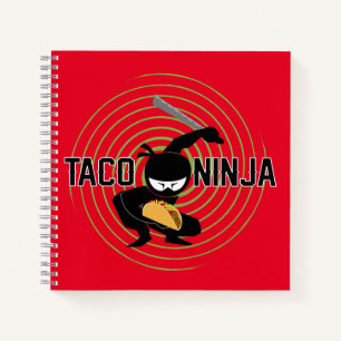 Taco Ninja Design - Spiraalvormig Notitieboek