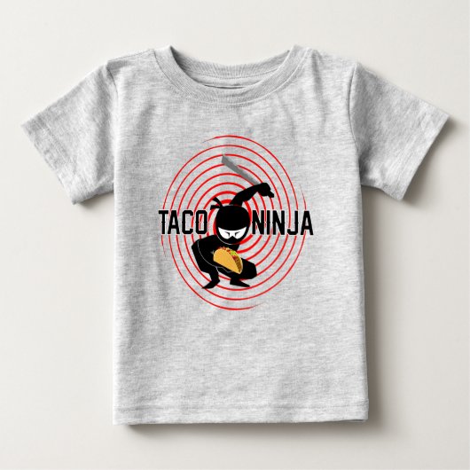 Taco Ninja Design - T-shirt Baby Fine Jersey (Devant)