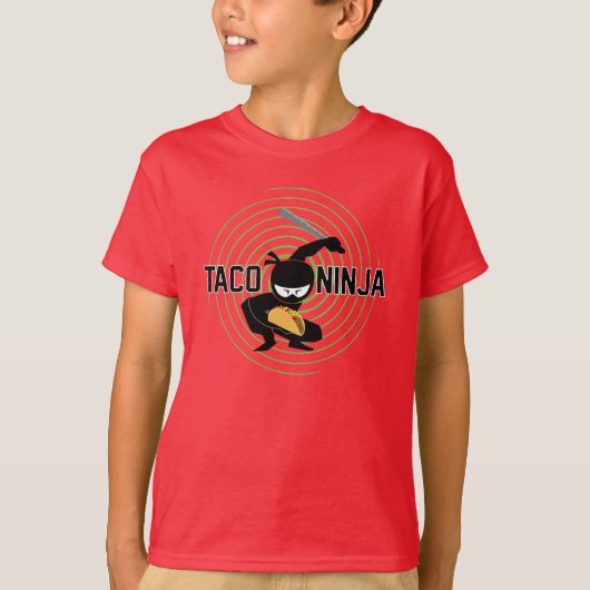 Taco Ninja Design - T-shirt de base pour enfants (Devant)