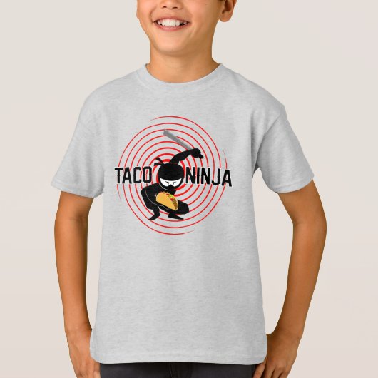 Taco Ninja Design - T-shirt de base pour enfants (Devant)