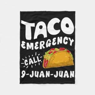 Taco Noodoproep 9 Juan Funny Cinco de May Fleece Deken