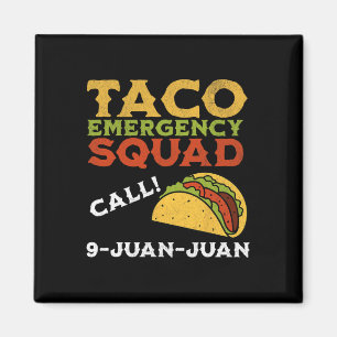 Taco Noodoproep 9 Juan Funny Cinco de May Magneet