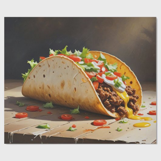 taco-ontkoppeling van het stilleven cadeaupapier (Vlak)