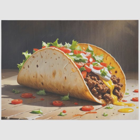 taco-ontkoppeling van het stilleven tissuepapier (Voorkant)