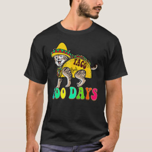 Taco Over 100 Dagen Schattige Leraar Student 100st T-shirt