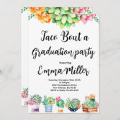 Taco 'Over een Afstuderen Fiesta Party Kaart (Voorkant / Achterkant)