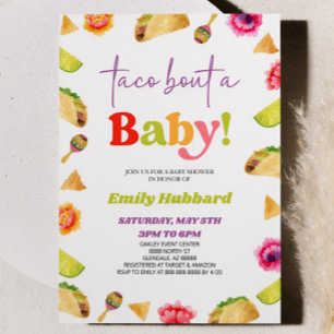 Taco over een Baby! Fiesta-Baby shower Kaart