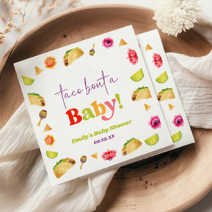 Taco Over Een Baby! Fiesta Baby Shower Servet
