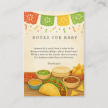 Taco over een Baby shower boek aanvraag