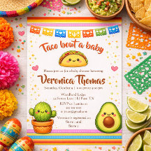 Taco over een baby shower