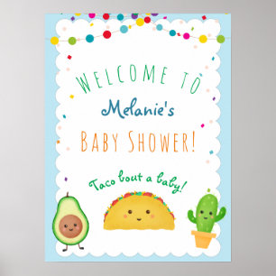 Taco over een baby! Taco over welkomstbaby shower Poster