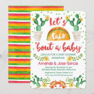 Taco over een Baby uitnodiging
