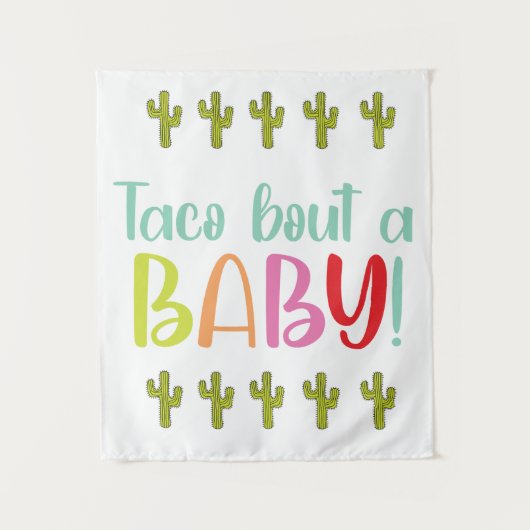 Taco Over Een Baby Wandtapijt Wandkleed (Voorkant)