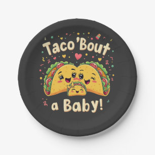 Taco 'Over een Baby Zwangerschap Tao Cinco De Mayo Papieren Bordje