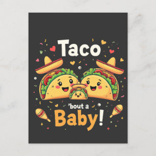 Taco over een Baby zwangerschapsaankondiging Uitnodiging Briefkaart