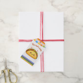 Taco over een babyfeestje cadeaulabel (Met Touw)