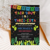 Taco Over een Drie Esta Uitnodiging | 3e Verjaarda