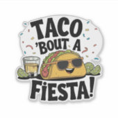 Taco 'Over een feest! - Cinco de Mayo Sticker (Voorkant)