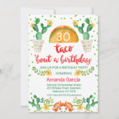 Taco over een feestje Fiesta 30ste verjaardag uitn Kaart (Voorkant)