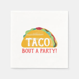 Taco over een feestje Napkin Servet