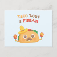 Taco Over Een Feestje Schattig Eten Grap Pun Humor