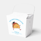 Taco over een groot toekomstig afstudeerfeest bedankdoosjes (Voorkant Zijde)