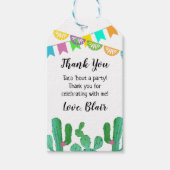 Taco "Over een Party Favor Labels Cadeaulabel (Voorkant)