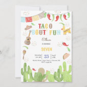 Taco over 'fun fiesta mexican birthday kaart (Voorkant)