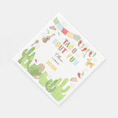 Taco over 'fun fiesta mexican birthday servet (Hoek)